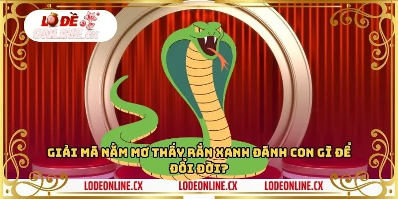 Giải mã nằm mơ thấy rắn xanh đánh con gì để đổi đời?